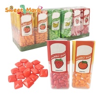 Bonbons à la saveur de fruits, chewing-gum sucré en petite bouteille