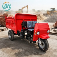 Camion benne de transport de briques, mini-dumper à 3 roues, tricycle motorisé, tricycle de fret diesel