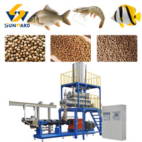 Ligne de production de machine d'extrusion d'aliments pour poissons et crevettes flottants, entièrement automatique, grande capacité, nouvelle, industrielle, à vendre
