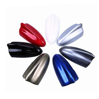 Antenne de voiture universelle JDM Racing noire Super Shark Fin avec fonction AM FM et base adhésive