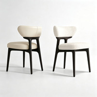 Chaise de salle à manger en bois minimaliste empilable de style nordique moderne pour hôtel et maison, idéale pour la maison et les restaurants - Vente flash