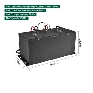 แบตเตอรี่ลิเธียมไอรอนฟอสเฟต 48V 100Ah 5.12Kwh สำหรับรถกอล์ฟ แบตเตอรี่แบบ Deep Cycle ชาร์จได้ พร้อมหน้าจอ LED รุ่น PSN48100 Golf C - Product Image 2