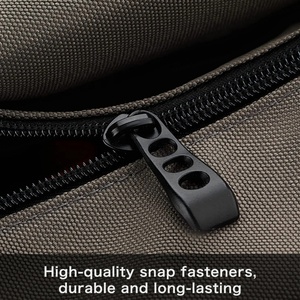 Sac à outils robuste, sac de rangement portable de grande capacité avec deux poches zippées détachables pour hommes et femmes. - Product Image 5