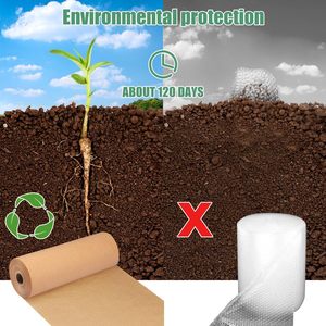 Yongyu thân thiện với môi Nâu kaki gỗ đóng gói giấy bọc đóng Gói đệm CuộN vận chuyển bảo vệ gói tổ ong giấy - Product Image 6