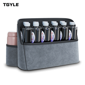 Sac de rangement central en cuir PU pour siège de voiture et organisateur de rangement arrière pour boîte d'accoudoir avec finitions artistiques pour voiture - Product Image 1