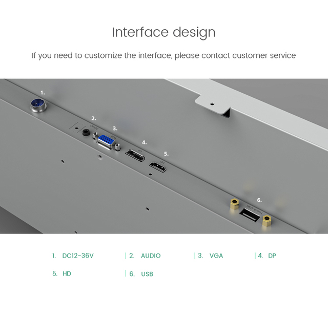 21.5" IPS Industrial LCD Display | Open Frame Embedded Touch Monitor | High-Resolution Screen for Automation Line Monitoring