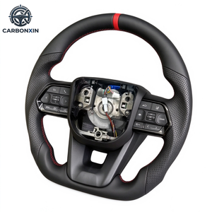 พวงมาลัยรถสปอร์ตสำหรับ Toyota Hilux Land Cruiser Yaris LC300 อุปกรณ์ตกแต่งรถยนต์คุณภาพสูง พวงมาลัยหนัง - Product Image 5