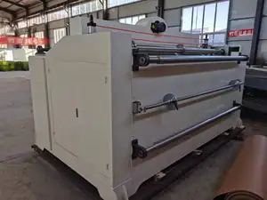 Penjualan pabrik semi otomatis slitter cutter rewinder/memotong mesin penggulung untuk Tunggal membuat bergelombang line