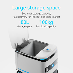 <span class=keywords><strong>Robot</strong></span> de livraison Alpha Robotics Speedybot Pro 100 kg, 80 L de stockage, charge automatique, intérieur/extérieur, pour la livraison de nourriture, de café, de pizzas, serveur, VSLAM, IP54 - Product Image 2