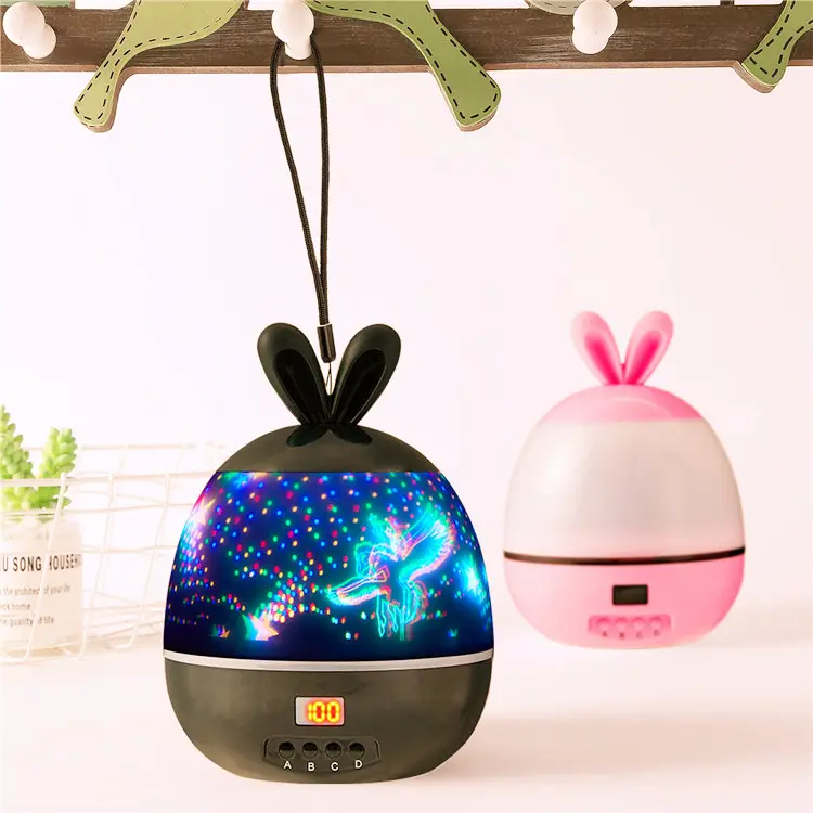 Kids 3D usb rechargeable dream rotating star led projection light led projection lamp
