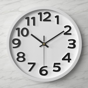 <span class=keywords><strong>Reloj</strong></span> de Pared Moderno de Cuarzo Huayang de 30 cm con Números en Relieve 3D y Manecillas Metálicas Silencioso para Decoración de Sala de Estar y Dormitorio - Product Image 6