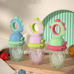 Sucette rotative en silicone pour nourrissons, pour aliments/<span class=keywords><strong>fruits</strong></span>, avec maille supplémentaire, sucette/distributeur souple, vente en gros - Product Image 1