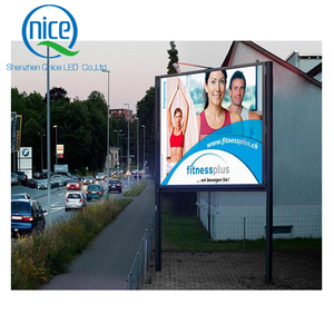 Panneau géant à deux brins LED de 10 pouces, deux pôles, pour publicité vidéo extérieure, affichage LED étanche - Product Image 2