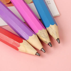 Venta al por mayor de lápices de regalo gigantes de madera de gran tamaño personalizados con goma de borrar para la escuela - Product Image 4