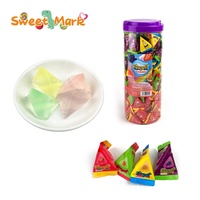 Gelée liquide Halal Triangle Fruit Jelly Pudding Pure Colors