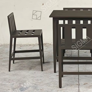 Ensemble de meubles en aluminium antirouille, table et <span class=keywords><strong>chaises</strong></span> pour projet hôtelier, vente en gros - Product Image 2