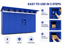 Caseta Inteligente para Paquetes con Cerradura Electrónica, Impermeable IP65, Modular, para Apartamentos y Comunidades - Modelo 2026, 5 Casilleros