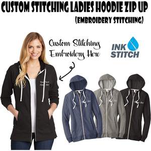 Sudadera personalizada DT456 Perfect Tri French Terry con capucha y cremallera para mujer 2025 con costuras bordadas multicolores - Product Image 4