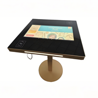 21.5 pouces Hôtel Restaurant Table Tactile Sans Fil Charge Android ou windows Lcd Smart Interactive Multi Touch Screen Table