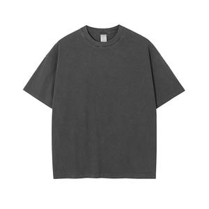 Camiseta personalizada para dropshipping, de corte holgado, estilo vintage, con efecto lavado ácido, para hombre, estilo urbano. - Product Image 2