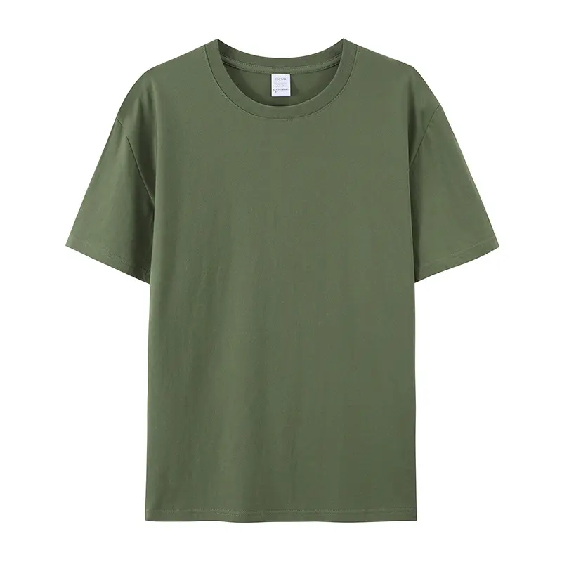 工場A + グレード良質卸売ラウンドネックTシャツソフト快適レジャー通気性Tシャツ