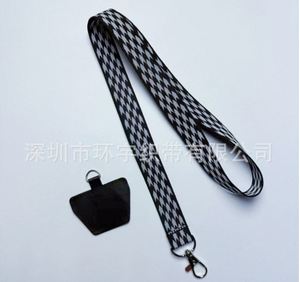 <b>Custom</b> Eco-friendly Classic Heavy Duty Woven Embroidered Nylon Short Jacquard Cell Phone <b>Key</b> Hand Wrist Strap Lanyard Keychain - Product Image 3