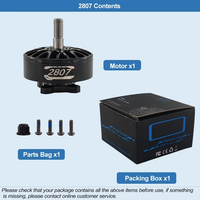 Moteur sans balais à aimant permanent HAOHENG 2807 1100KV-1350KV 4-6S IP54 étanche, axe en alliage de titane, noyau de 33,3 mm pour drone