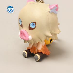 4.5CM porte-clés démon Kamado Nezuko Kochou Shinobu Slayers PVC Anime Figure pendentif pour Gashapon jeu Machine jeu prix jouets - Product Image 4