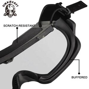 Gafas tácticas antivaho para casco, lentes transparentes de 3 mm, gafas de campo CS - Product Image 5