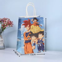 Sacs à cadeaux Dragon pour les fournitures de fête d'anniversaire, sacs à cadeaux Son Goku pour les décorations de fête d'anniversaire pour enfants de dessins animés