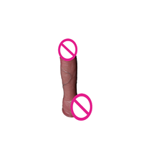 Dildo réaliste à double couche souple pour femme, en silicone liquide simulé, étanche, vibrant, dispositif de masturbation, produits sexuels Amazon
