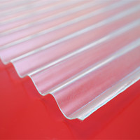 Toits de serre colorés en plastique polycarbonate ondulé