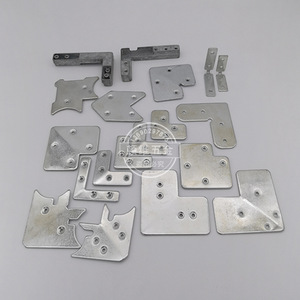 Support d'angle en aluminium, 2 mm, zingué, pour portes, fenêtres, décoration de la maison, accessoires de quincaillerie - Product Image 1