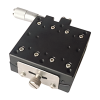 G60 Series Plate-forme de déplacement de scène à arc 60x60mm avec bouton de tête micrométrique 50/75mm de course