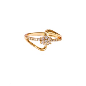 Bague tendance plaquée or, vente en gros de <span class=keywords><strong>bijoux</strong></span>, zircon cubique - Product Image 4