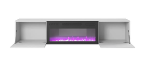 <span class=keywords><strong>Meuble</strong></span> <span class=keywords><strong>TV</strong></span> et support mural pour <span class=keywords><strong>cheminée</strong></span> électrique blanche moderne pour salon et chambre à coucher - Product Image 4