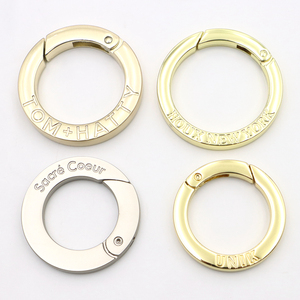 Miễn Phí Mẫu Biểu Tượng Tùy Chỉnh Mùa Xuân O Vòng Móc Túi Phần Cứng 25Mm Bạc Kim Loại Mùa Xuân Cổng O <span class=keywords><strong>Ring</strong></span> - Product Image 2