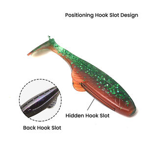 <span class=keywords><strong>Leurre</strong></span> de pêche artificiel 65 mm 2,7 g, <span class=keywords><strong>leurre</strong></span> souple en plastique en forme de ver avec queue à pagaie, swimbait - Product Image 4