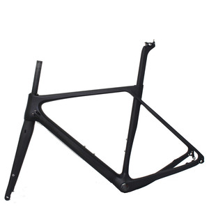 Juego de cuadros de bicicleta de grava de <span class=keywords><strong>ciclocross</strong></span> de carretera de <span class=keywords><strong>carbono</strong></span> completo Compatible con juego de ruedas MTB 27.5er - Product Image 6