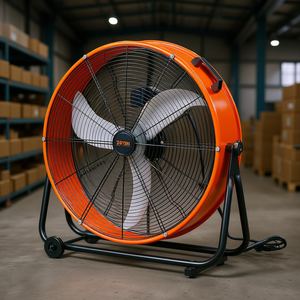 Ventilateur à tambour industriel Vevor 24 pouces, 3 vitesses, 8600 CFM, électrique avec cordon, pour usage en entrepôt - Product Image 2