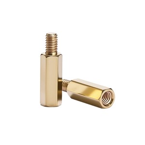 Perno hexagonal de cobre FF M3 M4 con rosca a la derecha, de un solo extremo, para uso en la industria de la construcción - Product Image 4