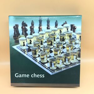 35×35cm ガラス製チェスセット カップ チェスとワインカップゲーム ショットグラス ドリンクグラス チェスセット 大人向け - Product Image 6