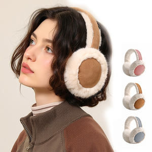 冬の屋外暖かいイヤーマフポータブル冷たい保護ソフトぬいぐるみふわふわサイクリングとスキー耳マフ - Product Image 1