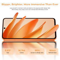 Teléfono Inteligente Oukitel C26, 6+128 GB, Pantalla de 6.6 Pulgadas y 90 Hz, Doble SIM, Desbloqueado, BT5.0, Android 16, Octa Core, Teléfono Móvil Inteligente con IA