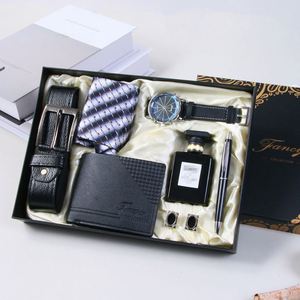Elegante Set Regalo per <span class=keywords><strong>Uomo</strong></span> con Logo Personalizzato, Multiuso, in Pelle, Confezione Regalo per <span class=keywords><strong>San</strong></span> <span class=keywords><strong>Valentino</strong></span>, Set di Orologi - Product Image 3