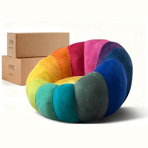 Sofá Individual <span class=keywords><strong>de</strong></span> Espuma Comprimida con Tapicería <span class=keywords><strong>de</strong></span> Tela y Patas <span class=keywords><strong>de</strong></span> Madera, No Requiere Montaje - Product Image 2