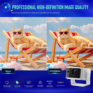 Proyector Inteligente HY350 Max 4K Android 14 de 500 ANSI Lúmenes, 2+16G, Portátil, de Bolsillo, con Evitación Automática de Obstáculos, 1080p, Gran Venta - Product Image 6