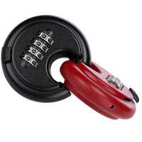 Cadenas rond en alliage de zinc de 70 mm, durable, à combinaison 4 chiffres, pour porte et entrepôt