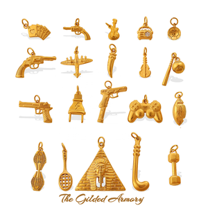 El Armazón Dorado |   Colgante de Acero Inoxidable con Baño de Oro PVD de 18K para la Creación de Joyas |   Duradero, Impermeable, Resistente al Deslustre - Product Image 1