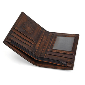 Andong Short <b>Wallet</b> Purse <b>for</b> <b>Men</b> Genuine Cow Leather <b>Rfid</b> Retro Fashion Business Card Clip Holder <b>Wallets</b> - Product Image 4